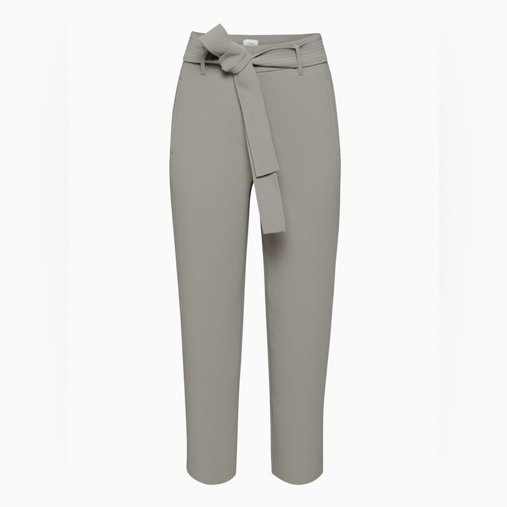 ARITZIA Wilfred Tie-Front Pant - Basalt Grey